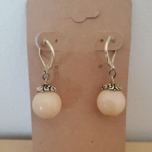 Cream Dangle Earrings